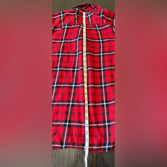 Tommy Hilfiger Plaid Long Sleeve Shirt Women's Large - Picture 7 of 12